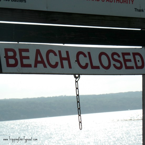 closed beach